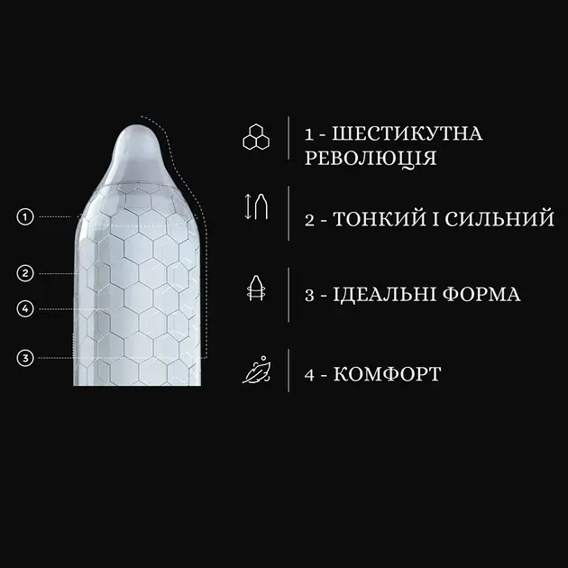 Презервативи Lelo Hex Respect XL 12 шт. (ROZ6501053567) - фото 2
