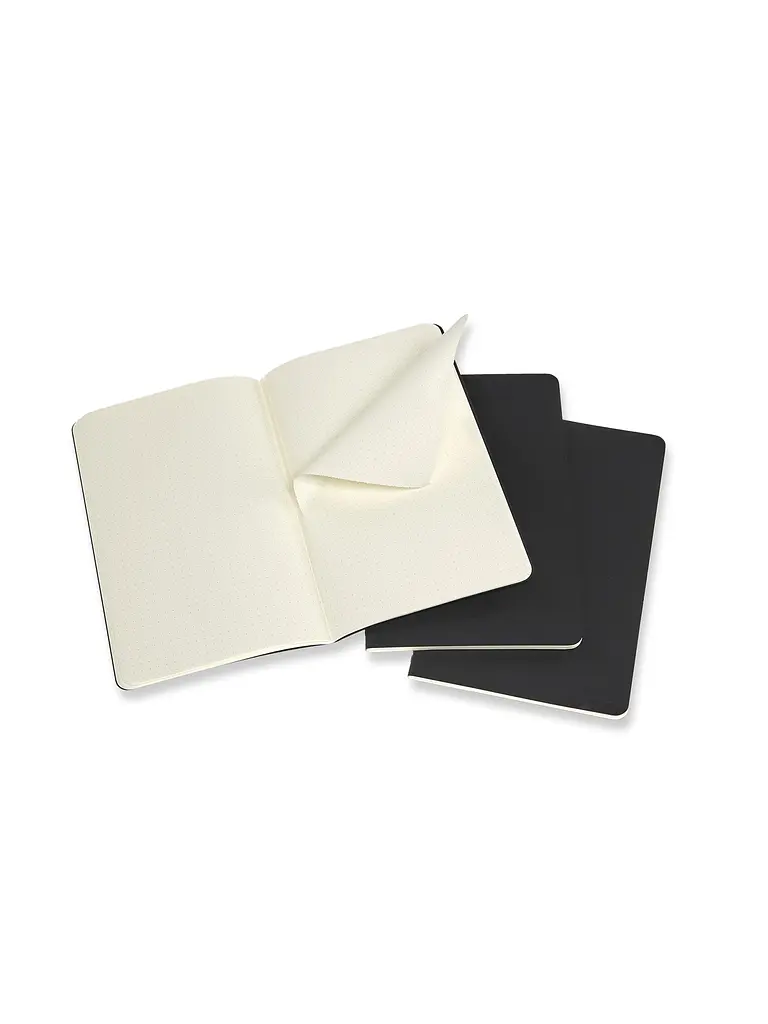 Записник Moleskine Cahier середній, Точка Чорний (QP319) - фото 3