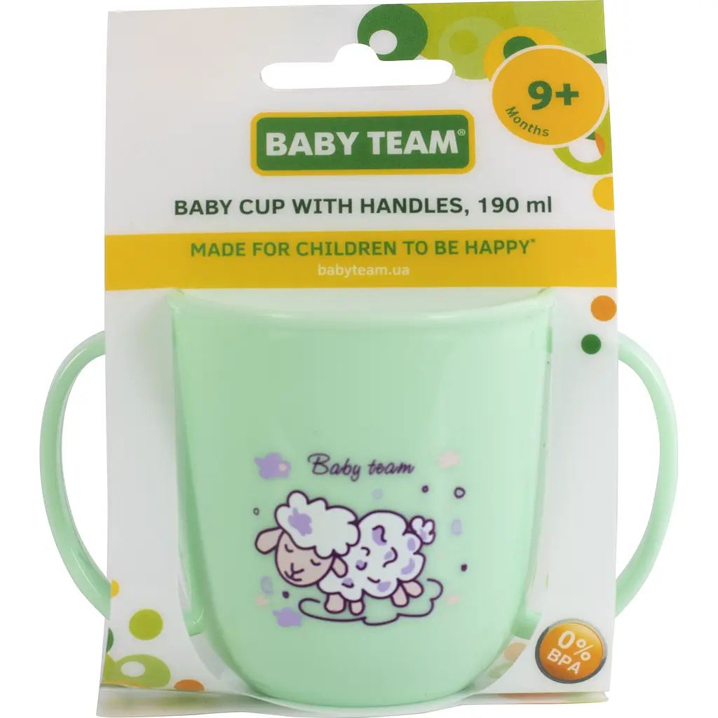 Чашка дитяча Baby Team з ручками, в асортименті (6008) - фото 4