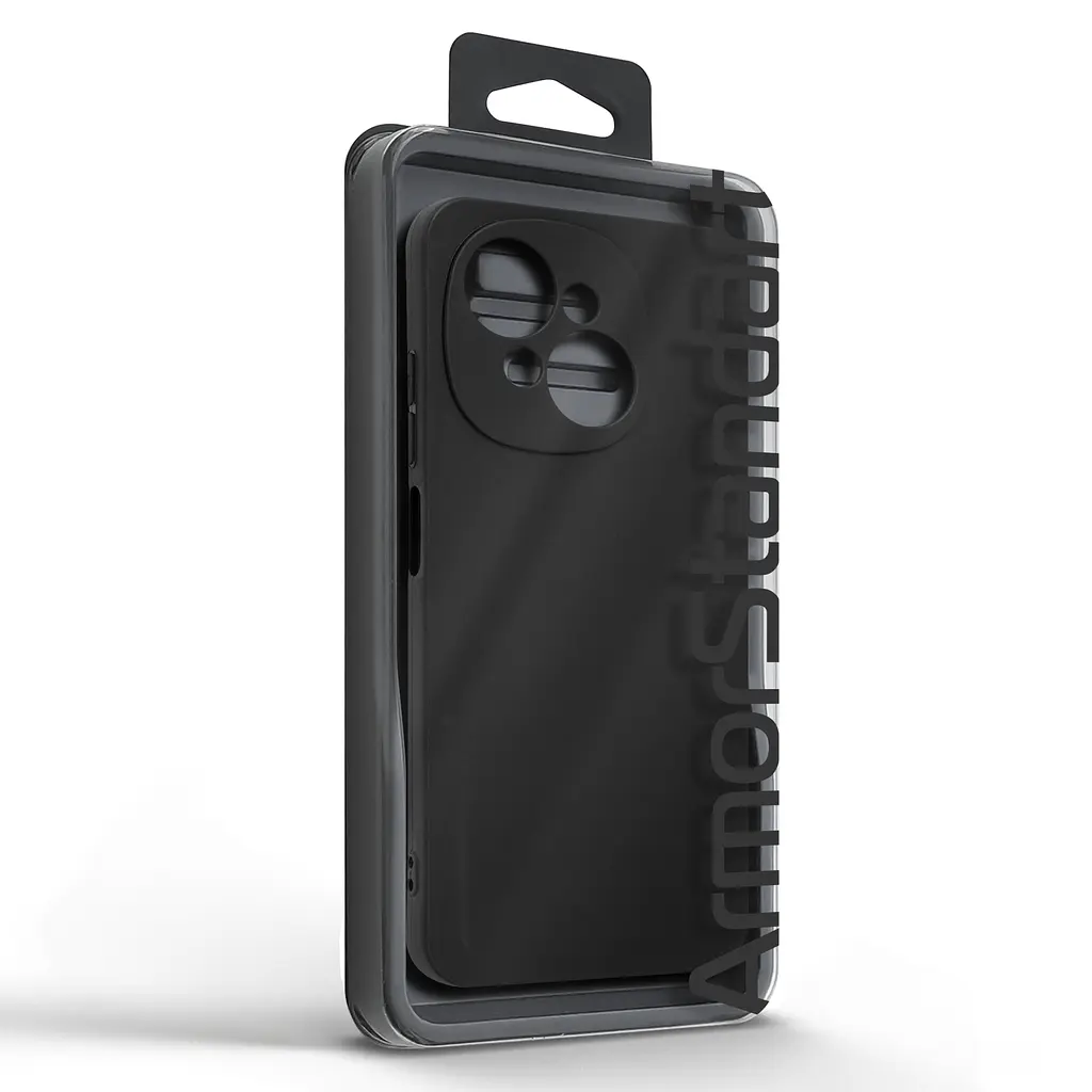 Чехол-накладка для смартфона TECNO Spark Go 1 (KL4), противоударный, силиконовый, из термополиуретана (ТПУ), с защитой камеры и корпуса, черный, защита всего корпуса, ArmorStandart (ARM81202) - фото 5