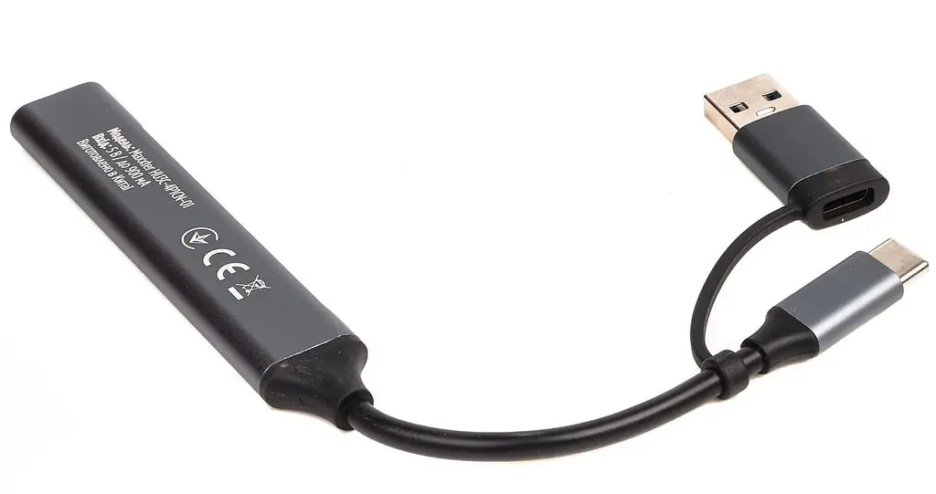 USB-Хаб Maxxter USB 3.0 HU3C-4P1CN-01 (HU3C-4P1CN-01) - фото 3