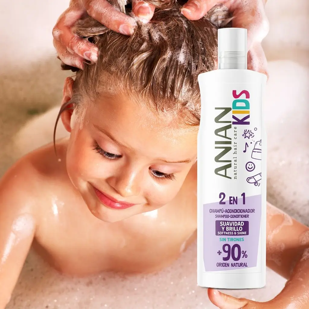 Детский шампунь-кондиционер Anian Kids 2 в 1, 400 мл  - фото 4