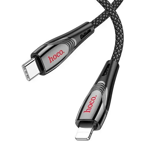 PD Кабель HOCO U133 Monte PD charging data cable iP 1,2m. Чорний