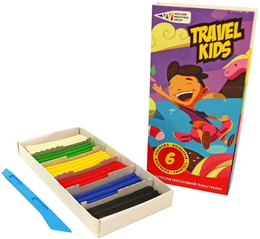 Пластилін Travel kids 6×72г зі стеком ГАММА’UA