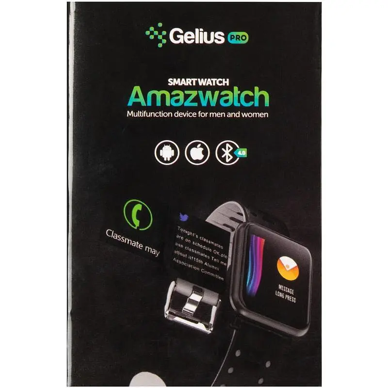 Смарт-годинник Smart Watch Gelius Pro GP-CP11 (AMAZWATCH) Black/Grey - фото 4