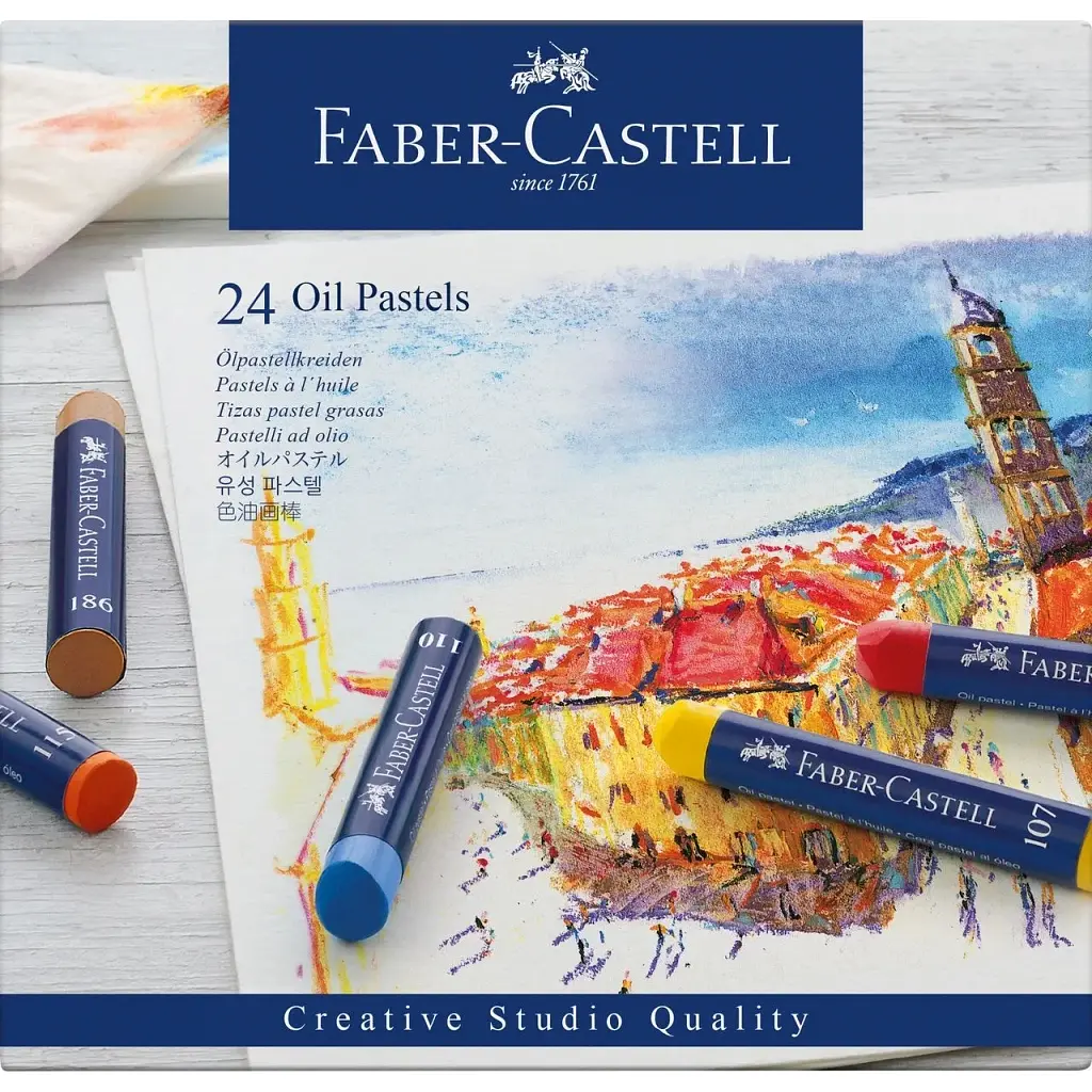 Пастель Faber-Castell Oil Pastels, 24 кольори, 127024 (5520)