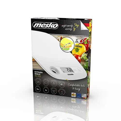 Ваги кухонні Mesko MS 3159 white - фото 9