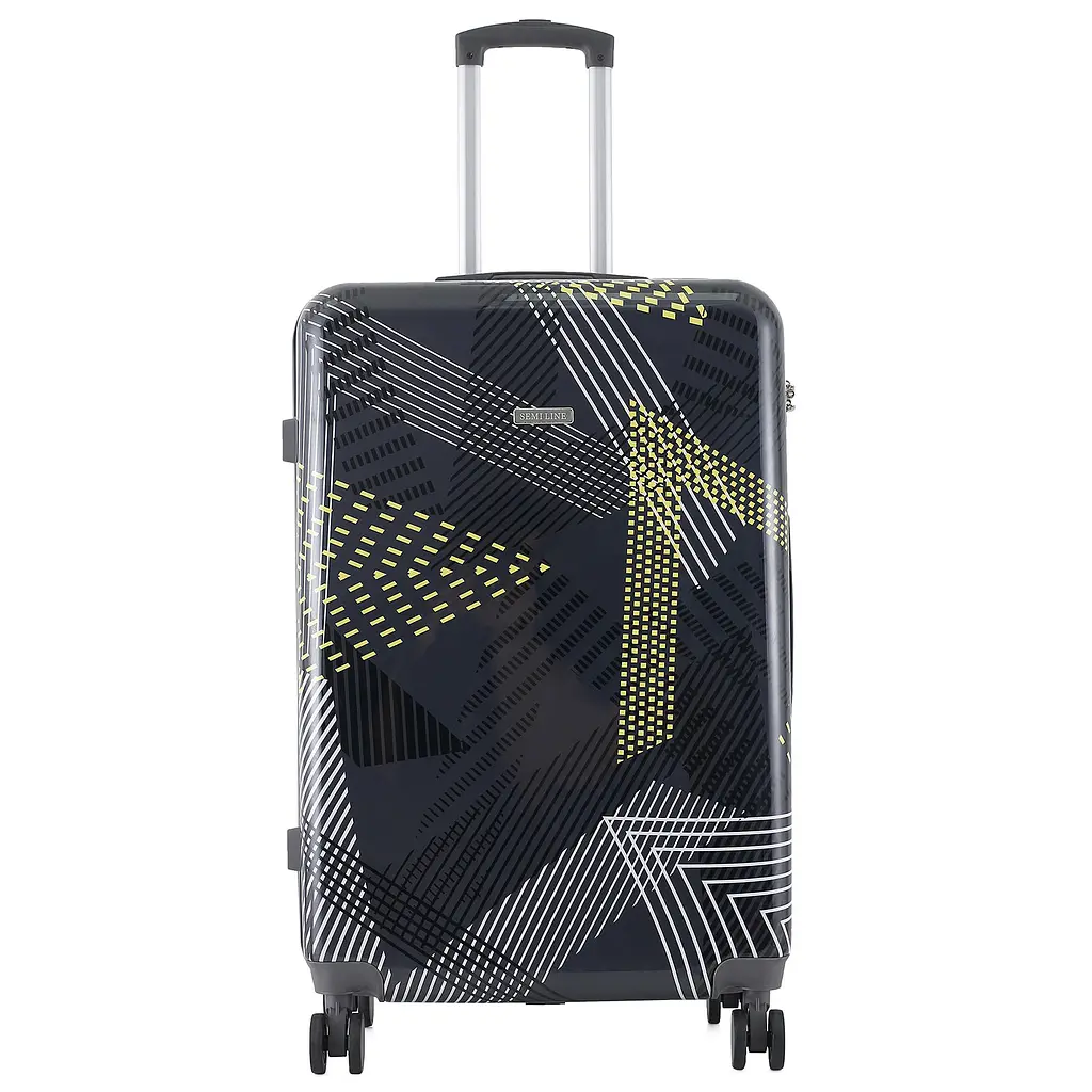 Валіза велика Semi Line 28 дюймів (L) Polycarbonate/ABS-Plastic Black Pattern (T5651-3) - фото 3