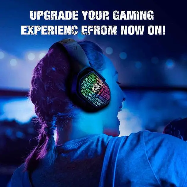 Проводная игровая гарнитура Onikuma Gaming with RGB LED X3, USB, 3.5mm, 2.2m, black - фото 9