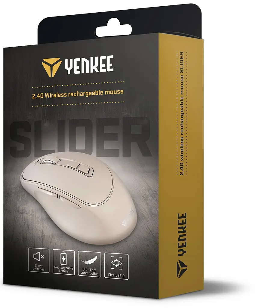 Комп'ютерна миша Yenkee YMS 2080BG WL rechargable mouse SLIDER teh0022084 - фото 8