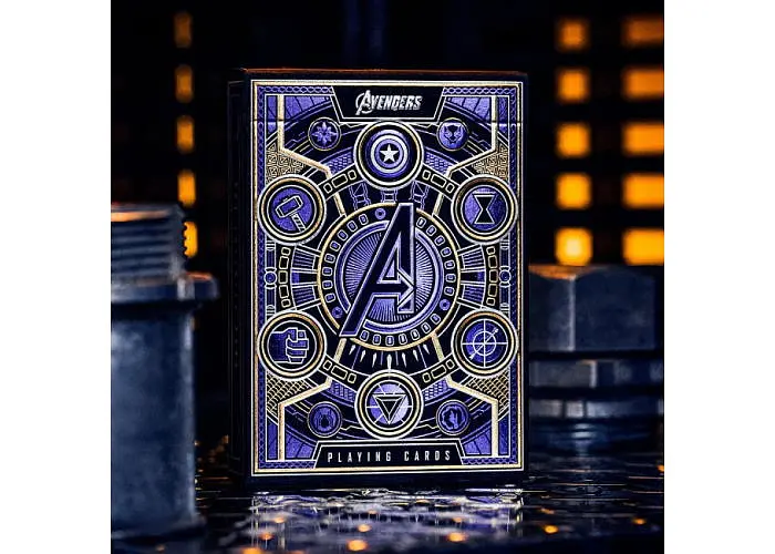 Карты игральные United States Playing Card Company Theory11 Avengers (blue) (PC_T11AVEB) - фото 3