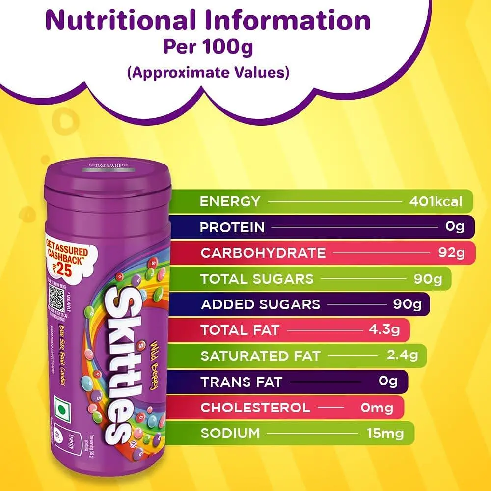Драже Skittles Berry Flavor Purple Tube 30г - фото 6