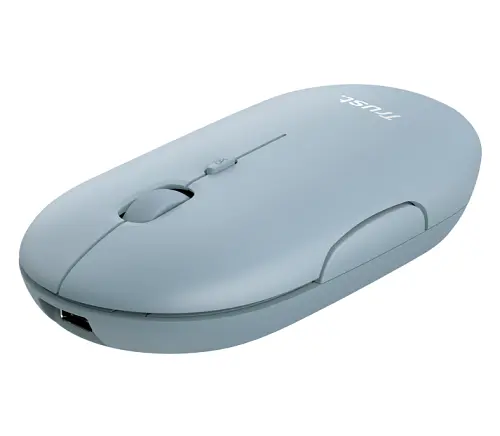 Миша бездротова Trust Puck, Blue, USB (2.4GHz) / Bluetooth, оптична, 800 - 1600 dpi, 4 кнопки (24126) - фото 2