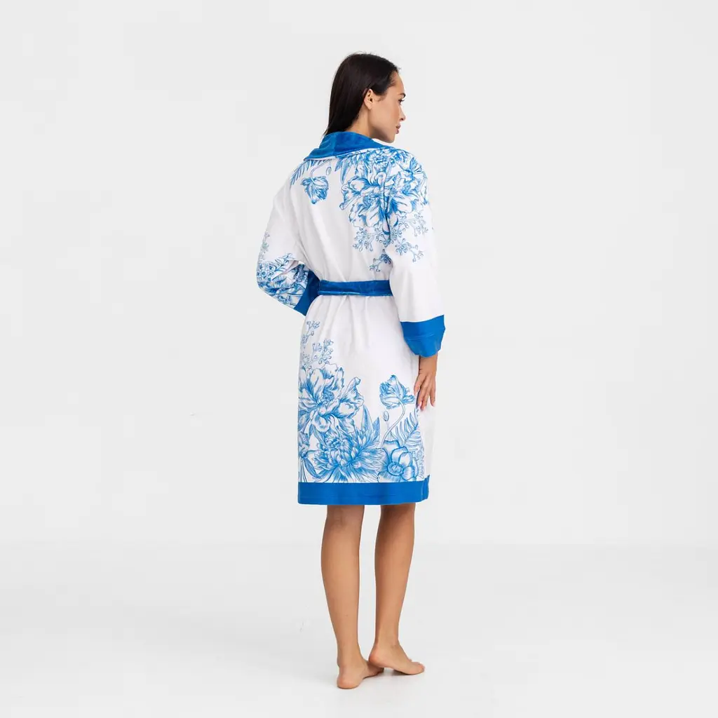 Халат жіночий з плюшевого велюру ексклюзивний Mirami 18295 L-XL - фото 3