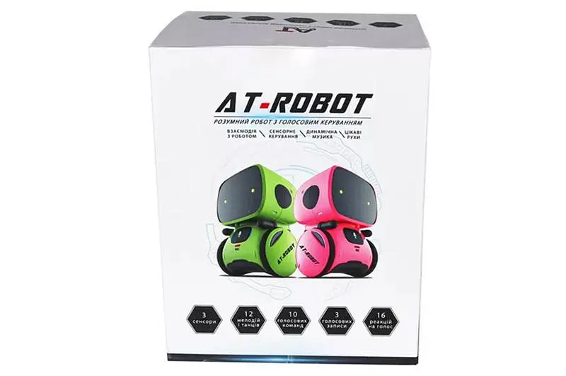 Інтерактивний робот AT001-05-UA AT-Robot з голосовим управлінням, синій, українська мова AHEAD TOYS - фото 7