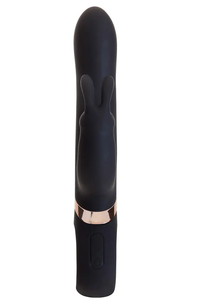 Вібратор-кролик S Pleasures Premium Naughty 22.7 см чорний - фото 3