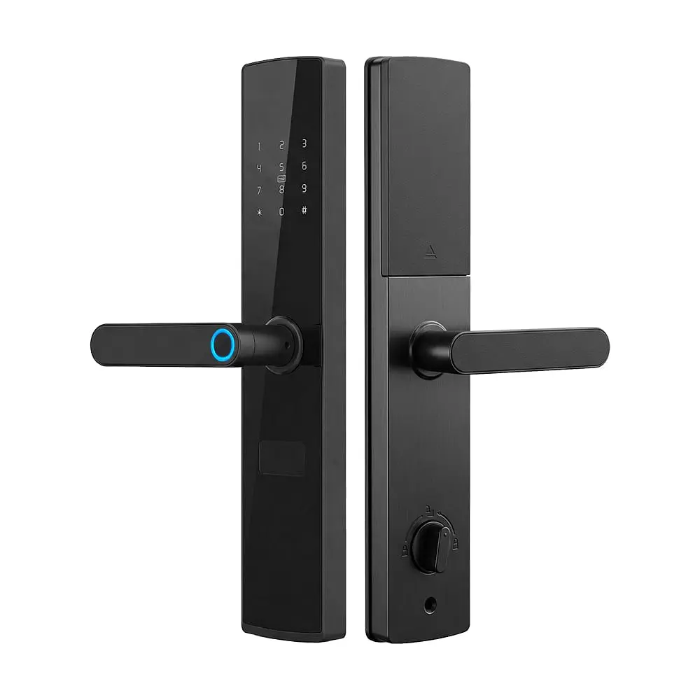 Замок біометричний автономний Trinix TRL-5404BTF Black L/R з Bluetooth, зчитувачем відбитків пальців і карт Mifare (65-00084) - фото 21