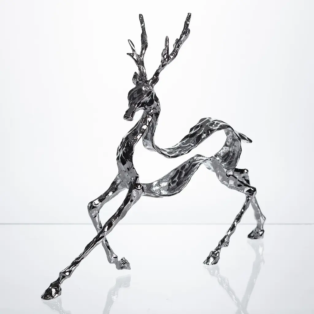 Декоративна фігурка Yiwu Reindeer 30х8х29 см металева статуетка колекційна для дому декор на камін HP-7-9 - фото 6