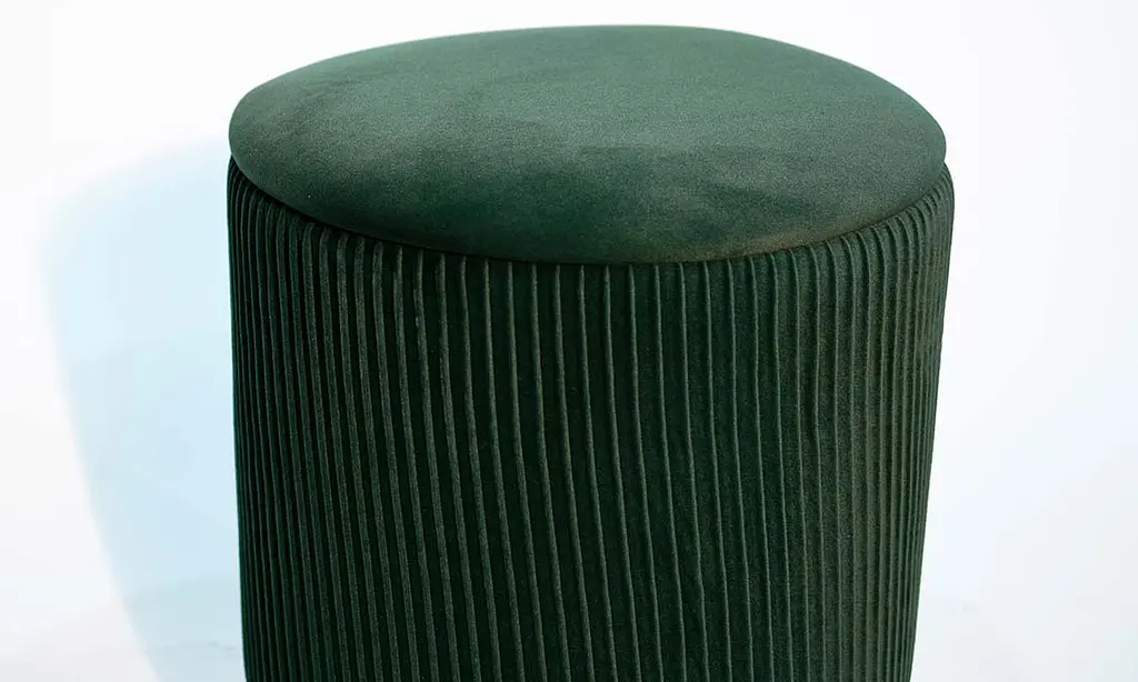 Пуф Prestol Томас зеленый 38 х 46 см - фото 6