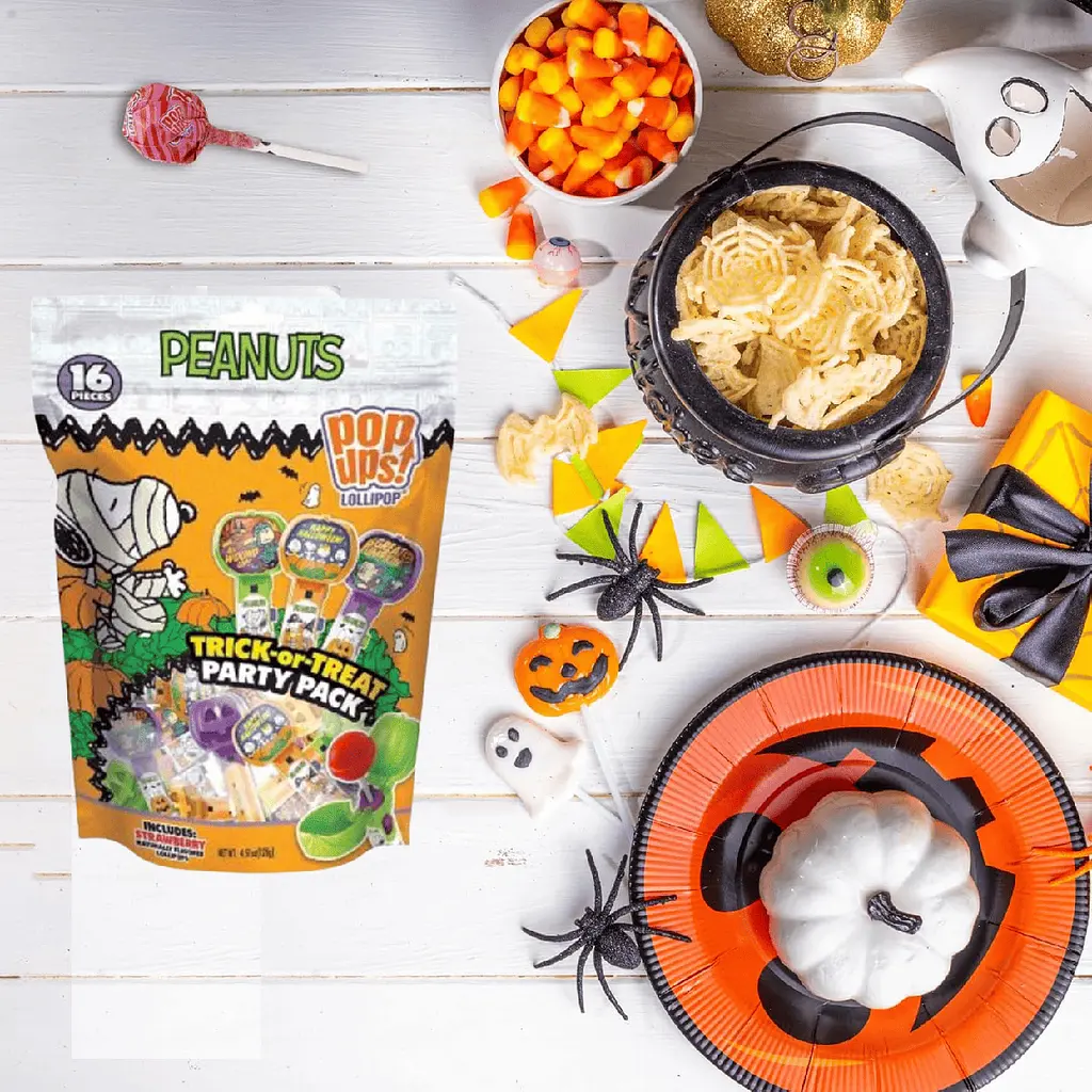 Набір льодяників Halloween Peanuts Pop Ups Lollipops 16шт, 127г - фото 4