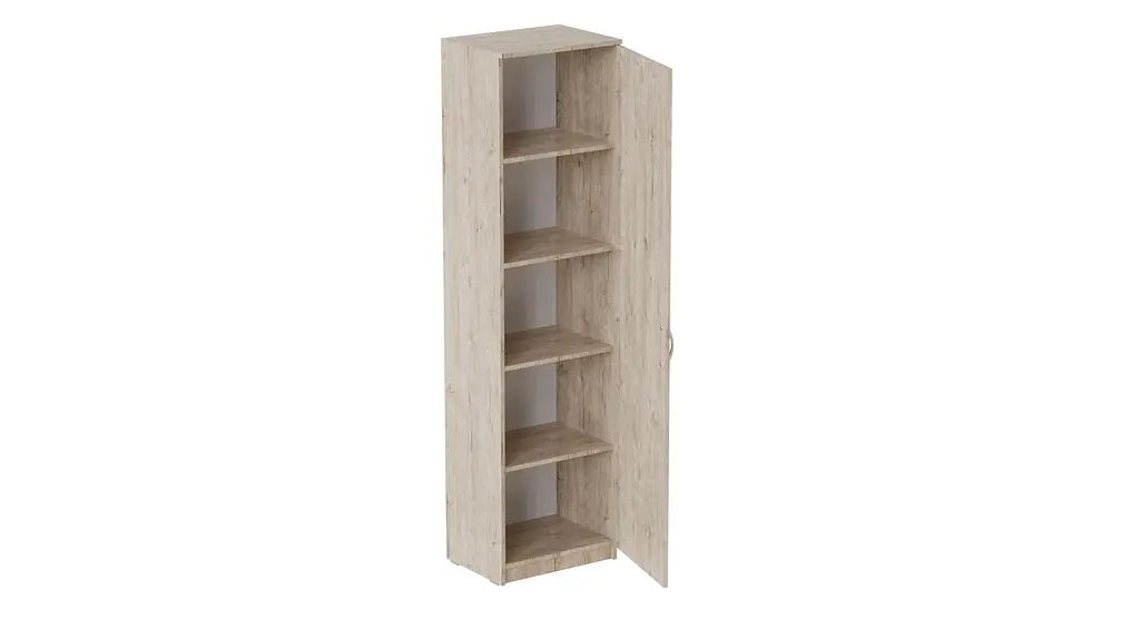 Пенал Анжело Ferrum-decor на 5 полиць із дверима 1900x500x380 ДСП Дуб Сан-Марино 16 мм (FRD-104943) - фото 2
