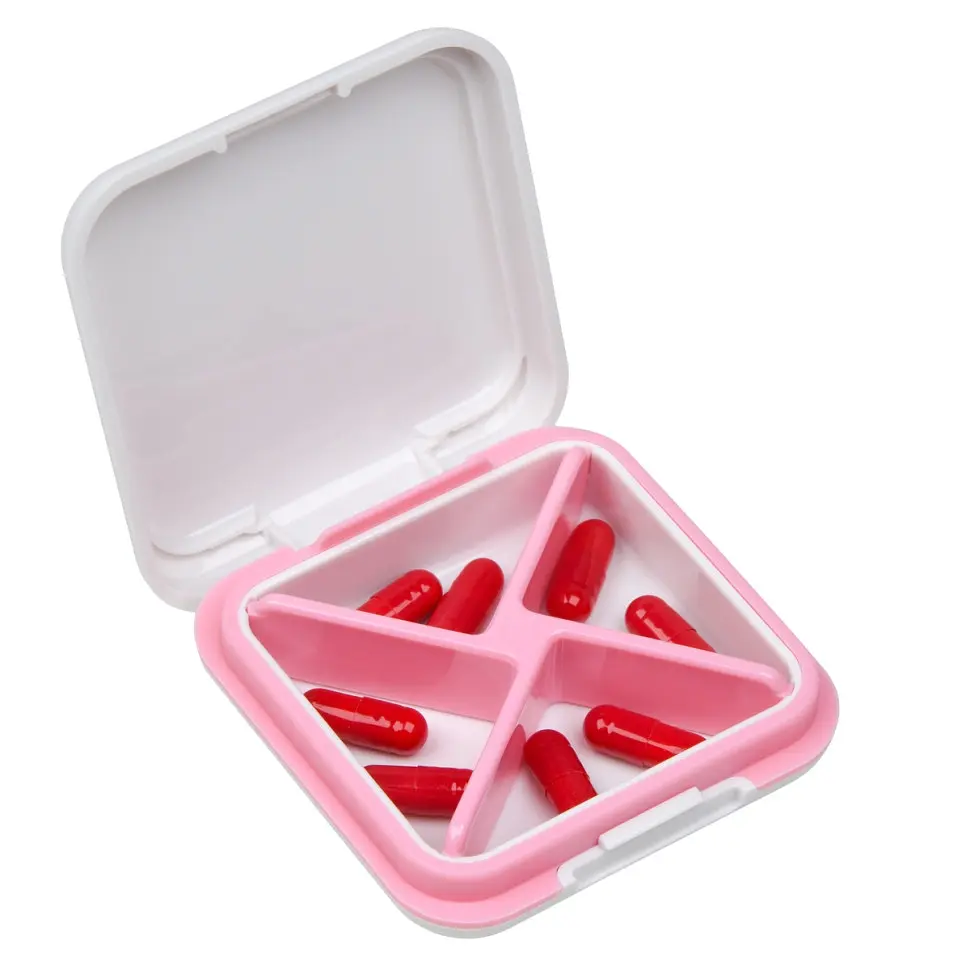 Кейс для капсул Fitseven UZSPACE TP005WP, білий з ромбами - фото 3