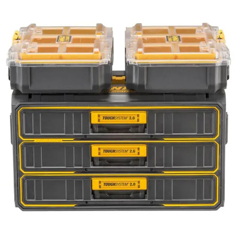 Ящик для інструментів DeWALT TOUGHSYSTEM 2.0, 555х355х305 мм., модуль на 3 ящики (DWST08330-1) - фото 9