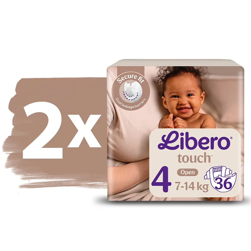 Подгузники Libero Touch 4 (7-14 кг) 72 шт. (2 уп. по 36 шт.) - фото 2