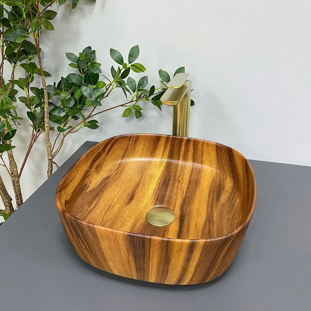 Умивальник VBI Arezzo wood matt накладний VBI-013205, Коричневий - фото 3