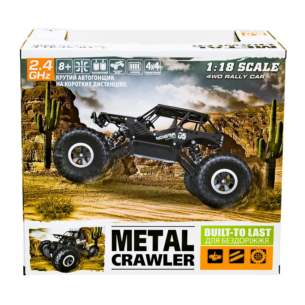 Автомобіль на радіокеруванні Sulong Toys Off-Road Crawler Tiger 1:18 матовий чорний (SL-111RHMBl) - фото 12