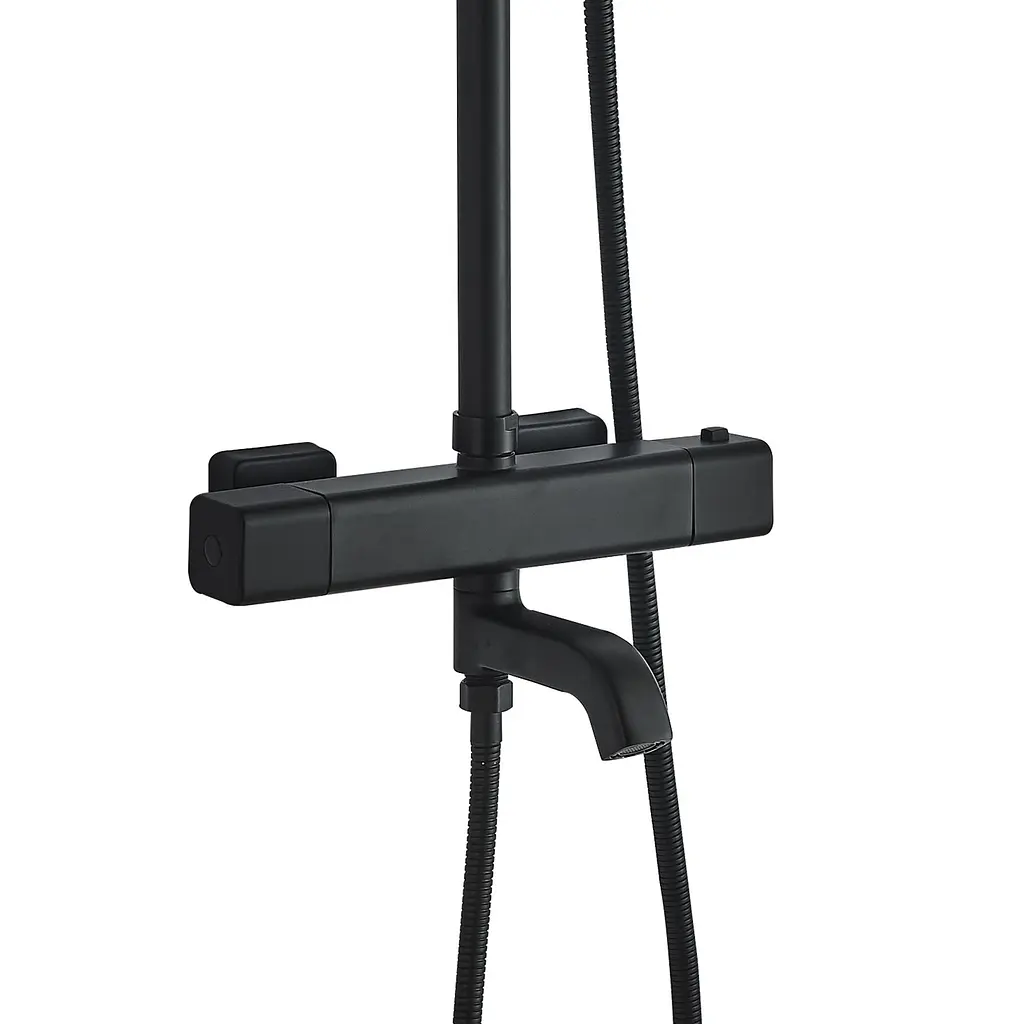 Душова система Globus Lux Termostatic Q GLM-0041T-BB, Чорний матовий - фото 4