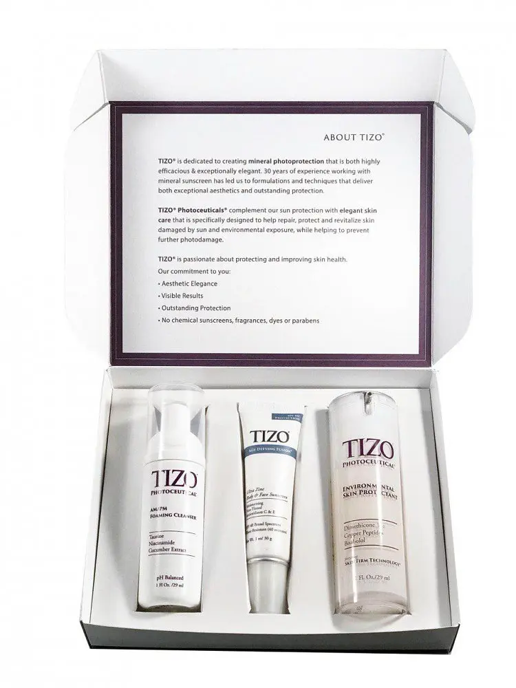 Набір постпроцедурний для відновлення шкіри TiZO Post Procedure Skin Recovery Kit: пінка 29 мл + гель 29 мл + крем 30 г - фото 2