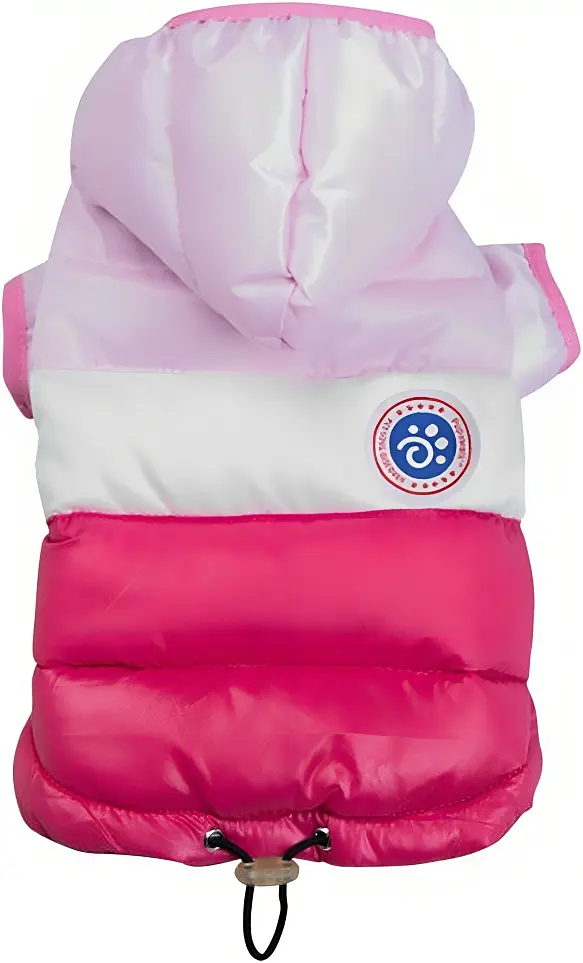 Куртка для собак та котів EcoToys Rose-Pink S рожево-малинова A: 26 см B: 41 см C: 26 см 6924 - фото 3