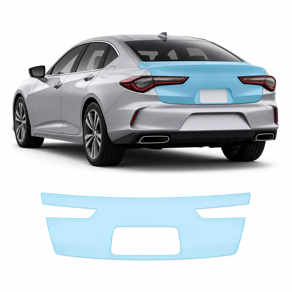 Антигравійна захисна бронеплівка за лекалами для Acura TLX II 2021 - зона кришки багажника