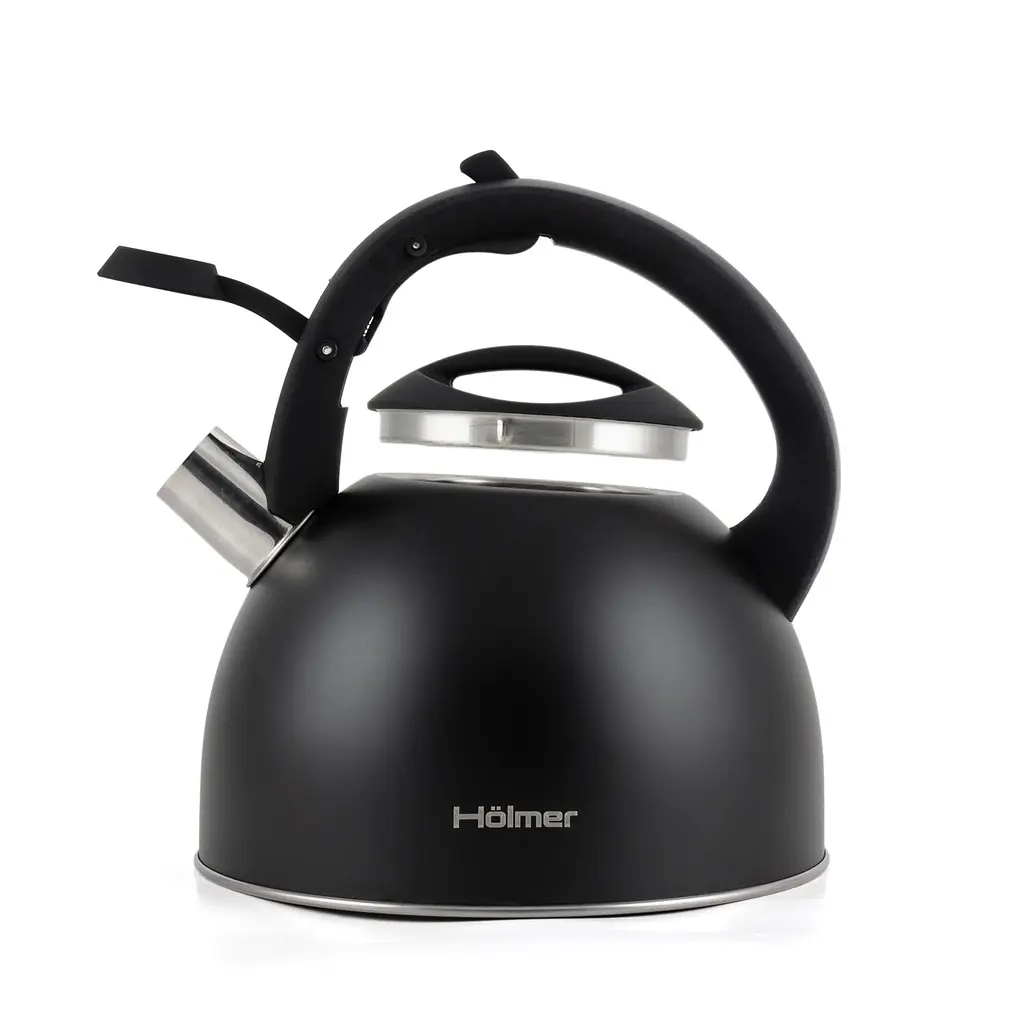 Чайник Holmer зі свистком, 3 л, чорний (WK-1430-BCSB Memory) - фото 4