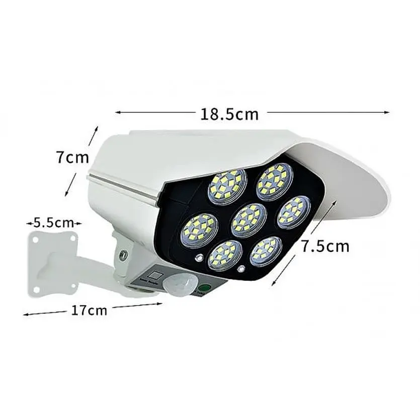 Вуличний Led прожектор XPRO CL-877A сенсорний у вигляді камери із сонячною панеллю та пультом (MER-15365_245) - фото 4