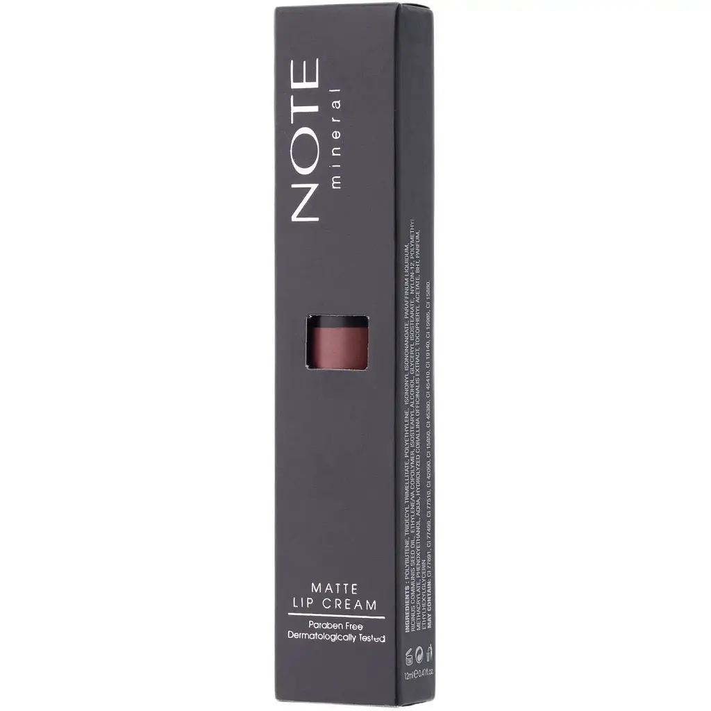 Матовий крем для губ Note Cosmetique Mineral Lip Cream відтінок 06 Go Red 12 мл - фото 5