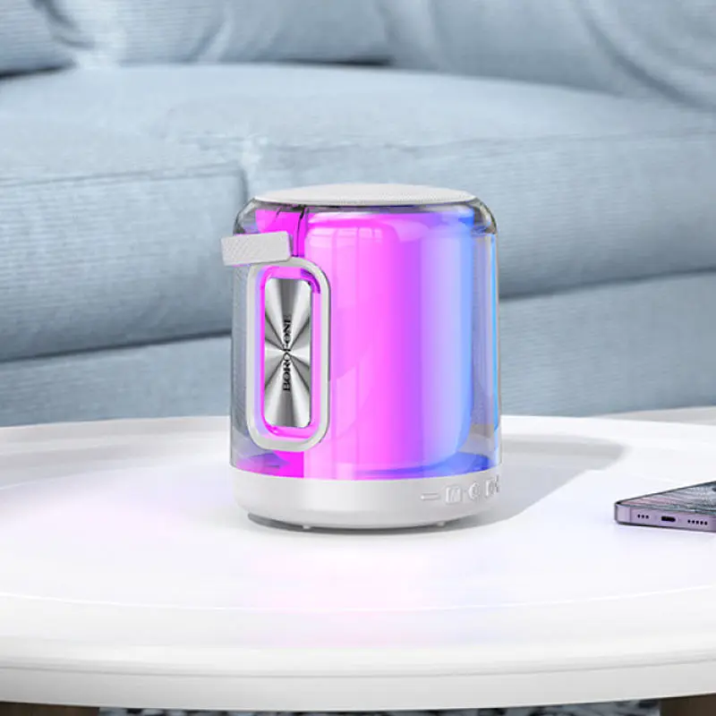 Bluetooth Колонка Borofone BR30 Auspicious colorful sports Gray - фото 3