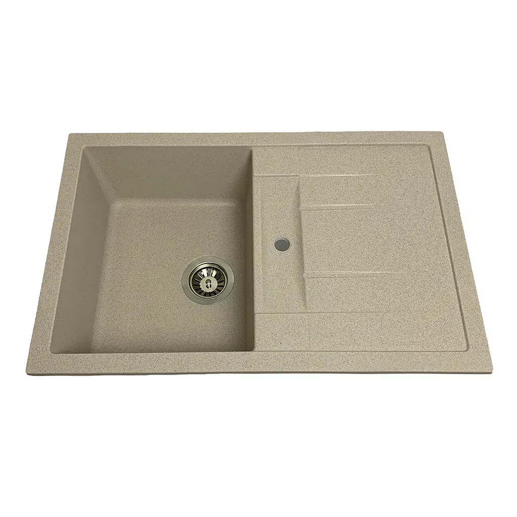 Кухонна мийка Adamant FORT terra 770x495x200 мм, з крилом 77 см - фото 3