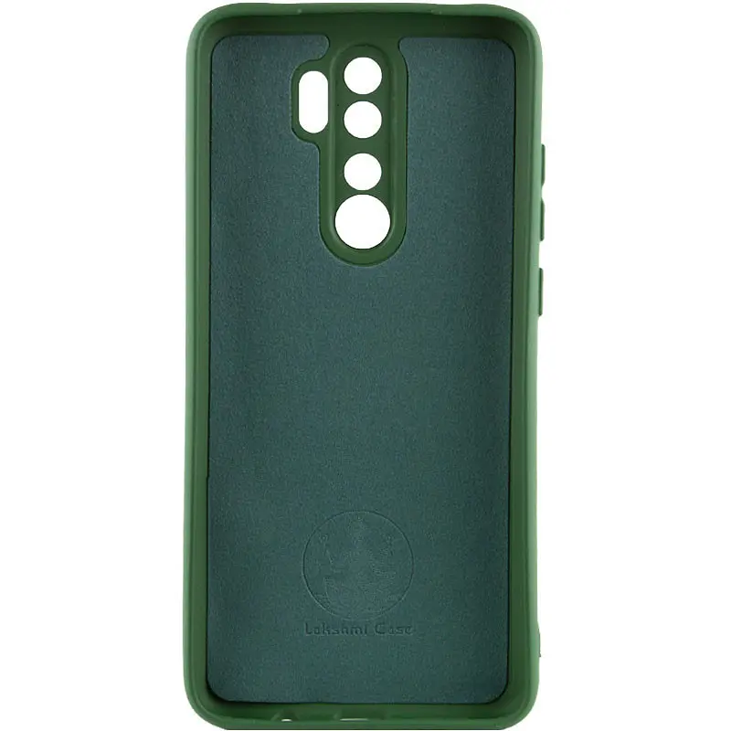 Чохол Silicone Cover Lakshmi Full Camera A для Xiaomi Redmi 9 Зелений / Dark green - фото 3