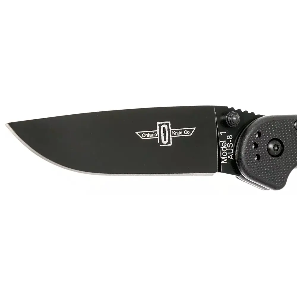 Ніж Ontario Knife RAT I AUS-8 BB Black - фото 3