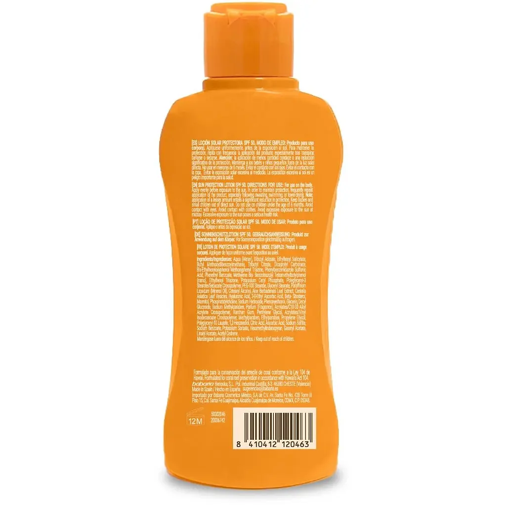 Лосьйон сонцезахисний Babaria Aloe Hydra Sun Protection для тіла зволожуючий SPF 50, 100 мл - фото 2