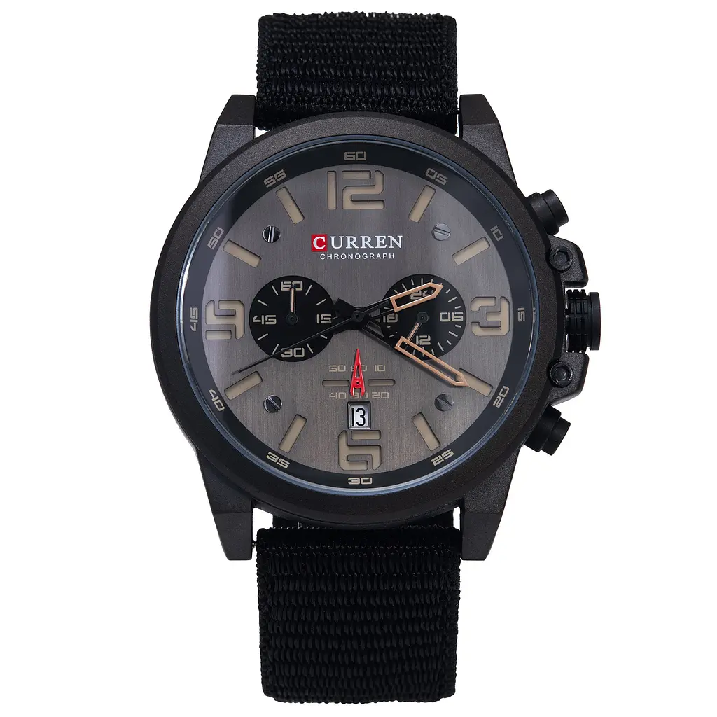 Годинник Curren Monreal Armor Black, 2 ремінця - фото 2