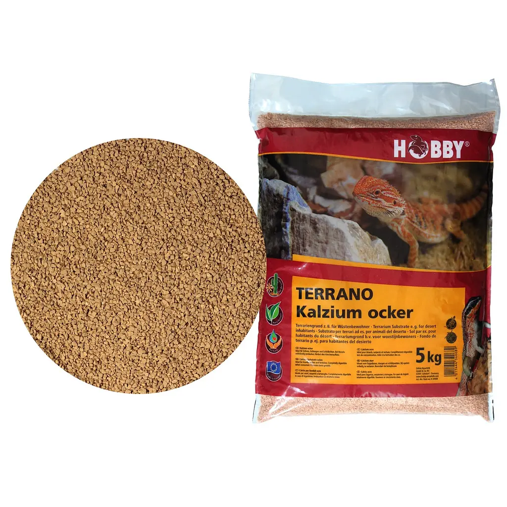 Субстрат кальцієвий Hobby Terrano Calcium Substrate ochre 2-3мм, 5кг (34068) - фото 2