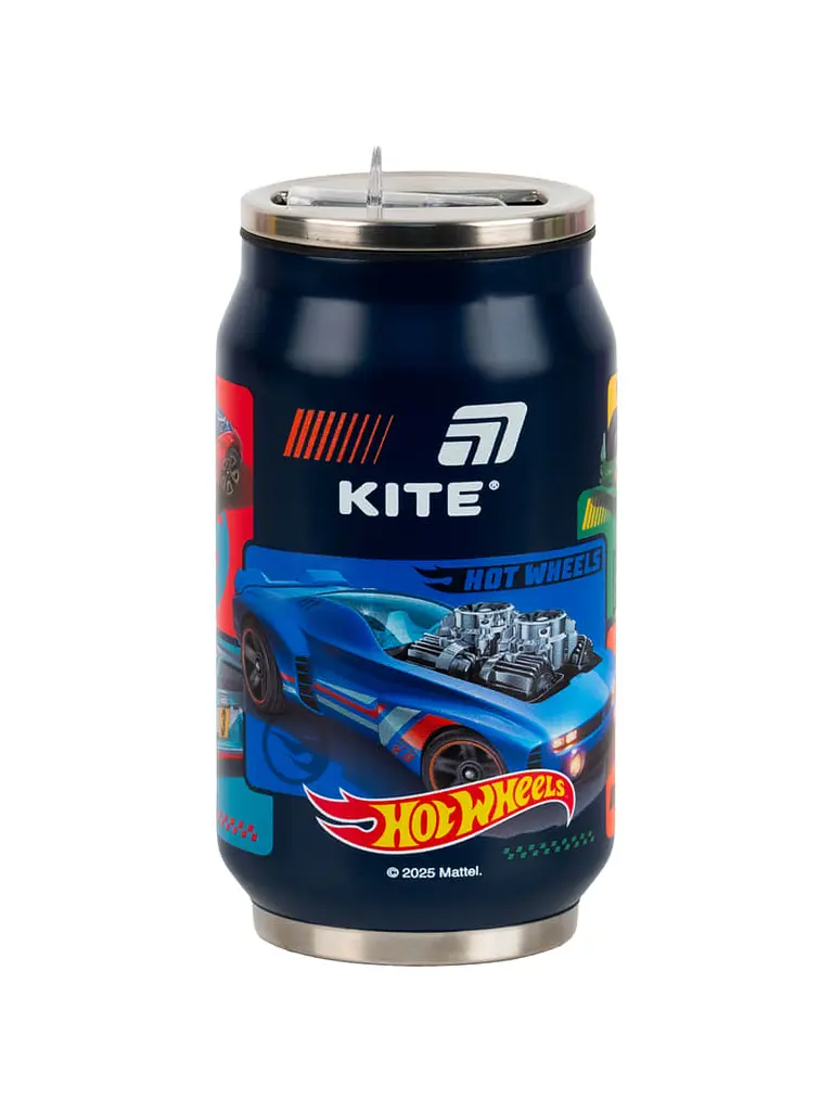 Термокружка KITE 350 мл Hot Wheels з трубочкою (HW25-1263) - фото 5
