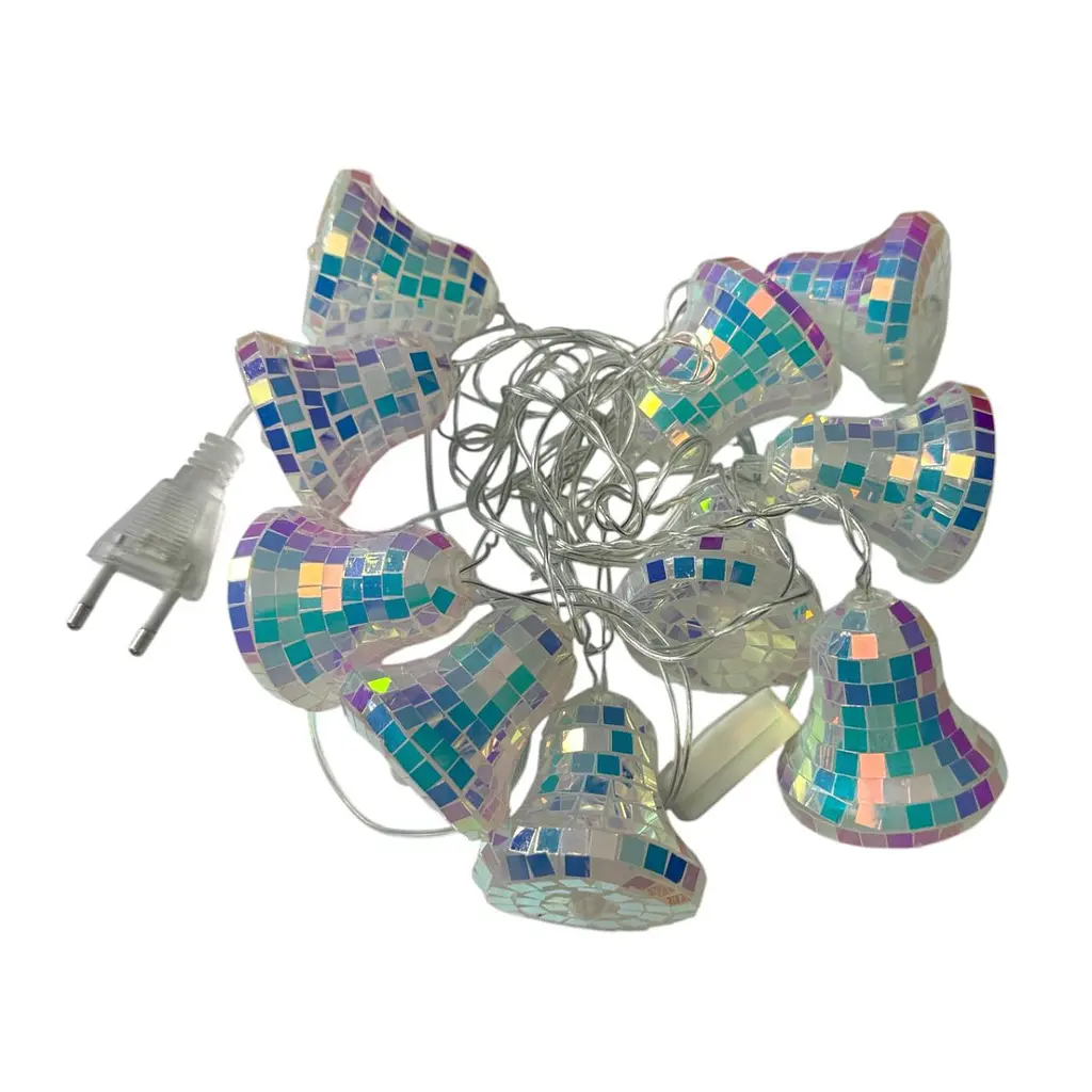 Гирлянда светодиодная от сети Колокольчики Y25-42WW 19630 2 м 10 LED теплый желтый - фото 2