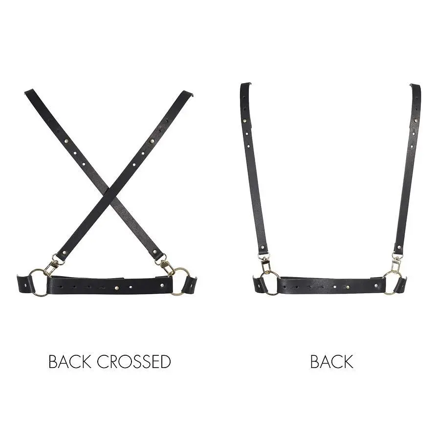 Портупея Bijoux Indiscrets Maze X Harness (чорний) - фото 3