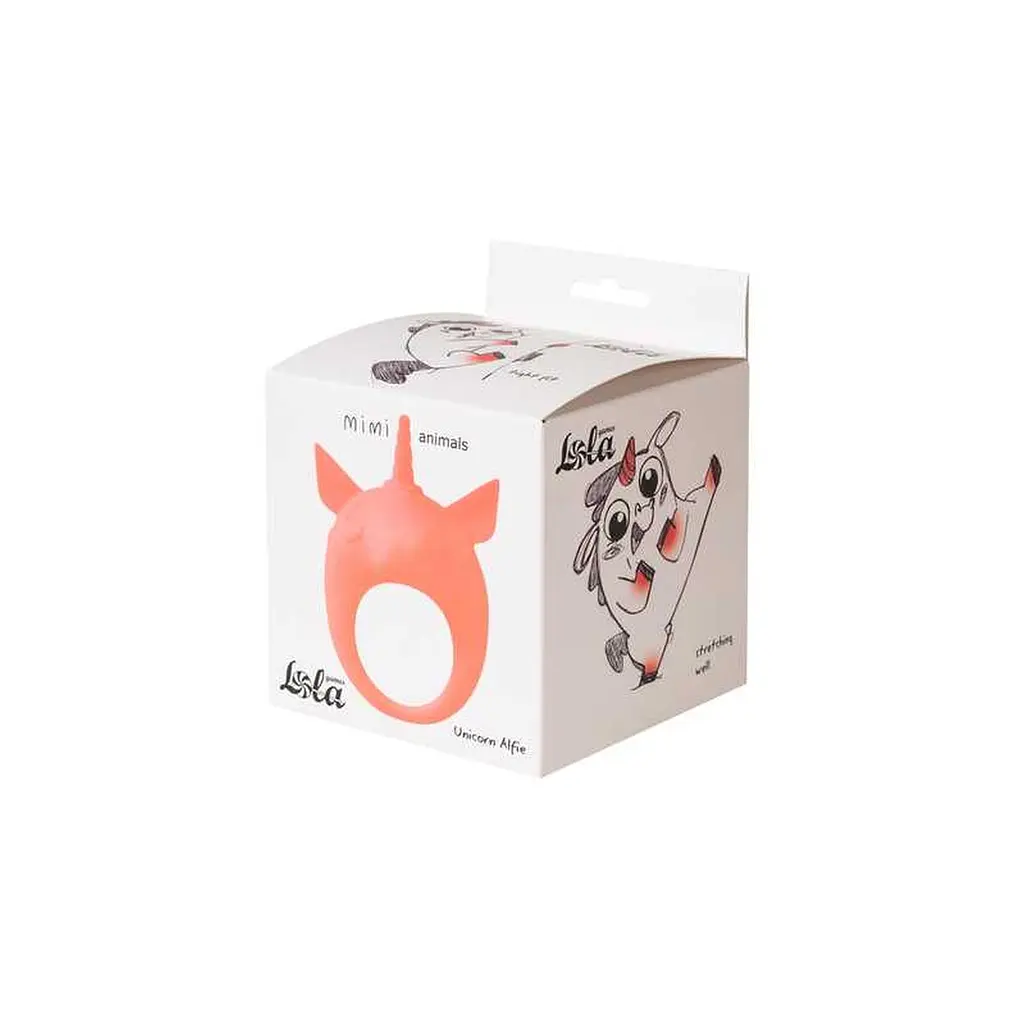 Віброкільце Lola Games MiMi Animals Unicorn Alfie 8.5 см (помаранчевий) - фото 3