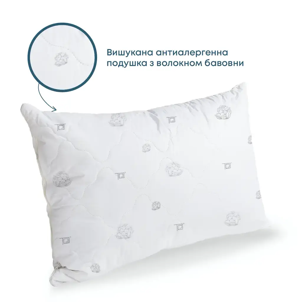Подушка PRIRODA MEMBRANA PRINT COTTON 50x70 см (650 г) (3-00453_00000) - фото 2