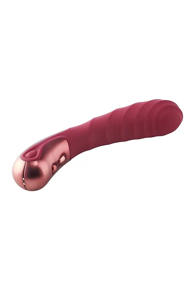 Вібратор Dream Toys Dinky Single Vibrator Jaimy D, 19,4 см бордовий - фото 4